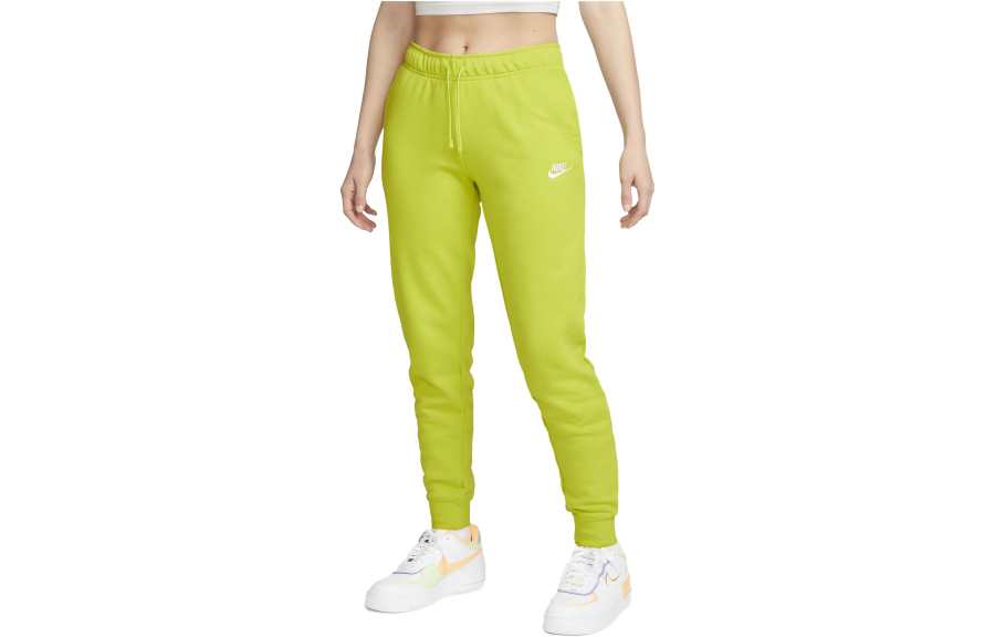 Nike Nike Knitted Sweatpants Women's Green Yellow Moderate Cuffed Pants