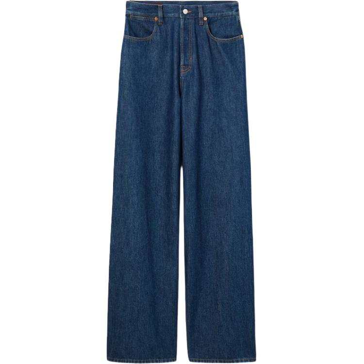 GUCCI Wide Leg Denim Pants