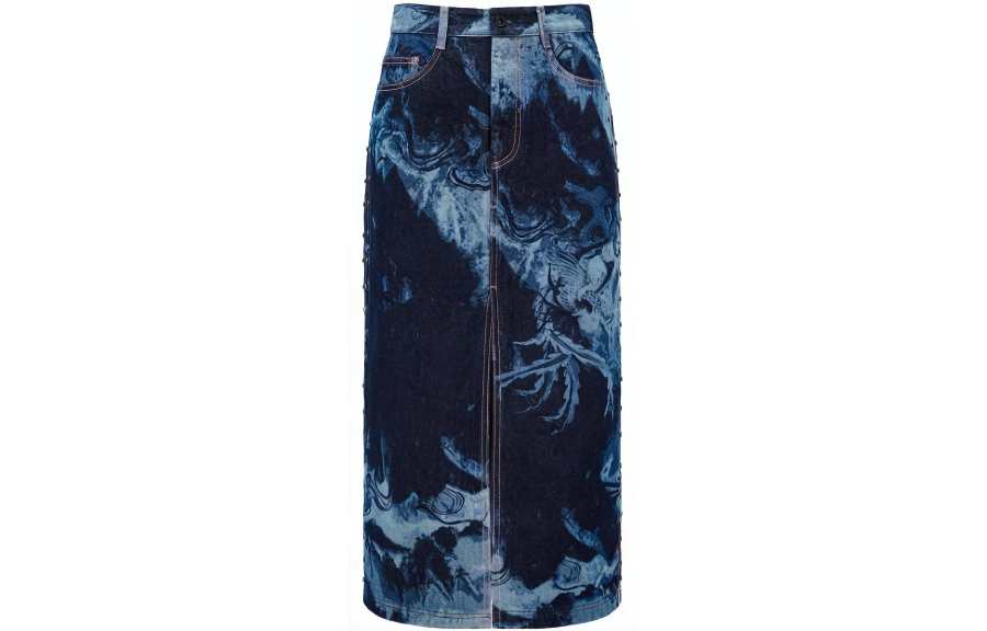 Feng Chen Wang Denim Long Skirt Women's