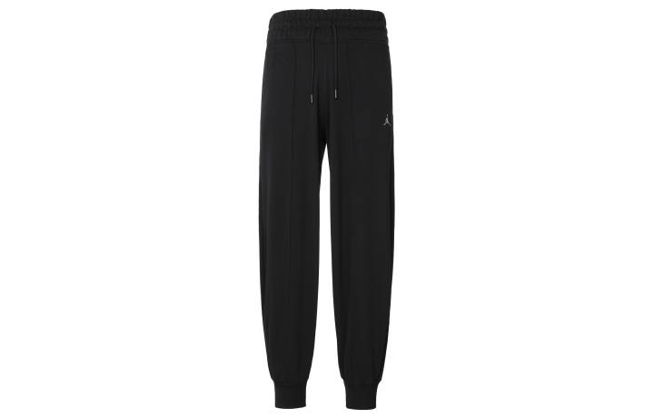 Jordan Jordan AS Knitted Sweatpants Women's Black Moderate Cuffed Pants