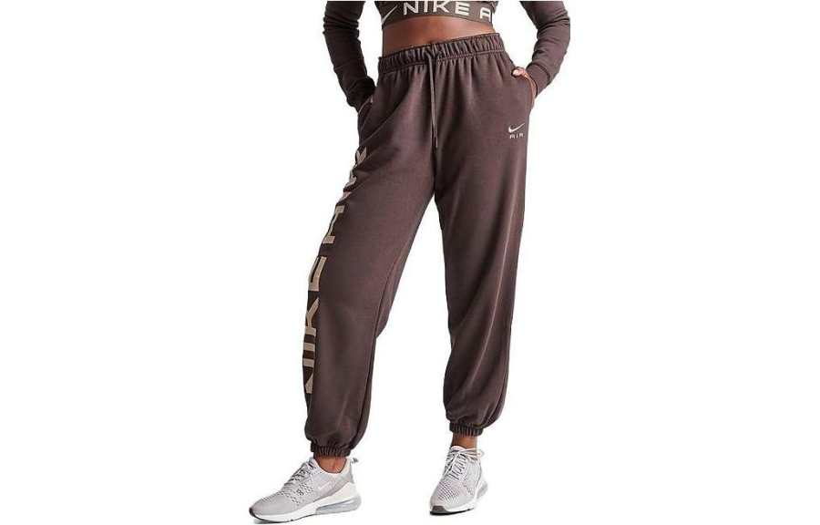 Nike Nike SPORTSWEAR AIR FLEECE Knitted Sweatpants Women's Brown
