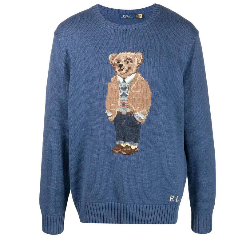 Polo Ralph Lauren Polo Bear FW21 Sweater Men's Blue Multicolor