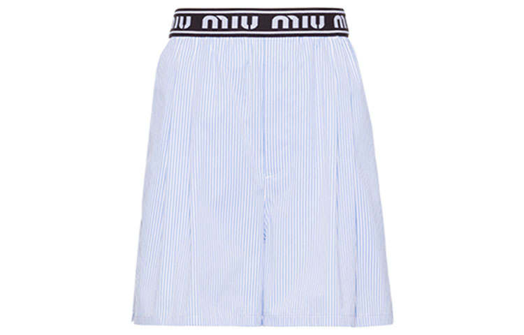 MIU MIU SS21 Casual Shorts Women's Blue