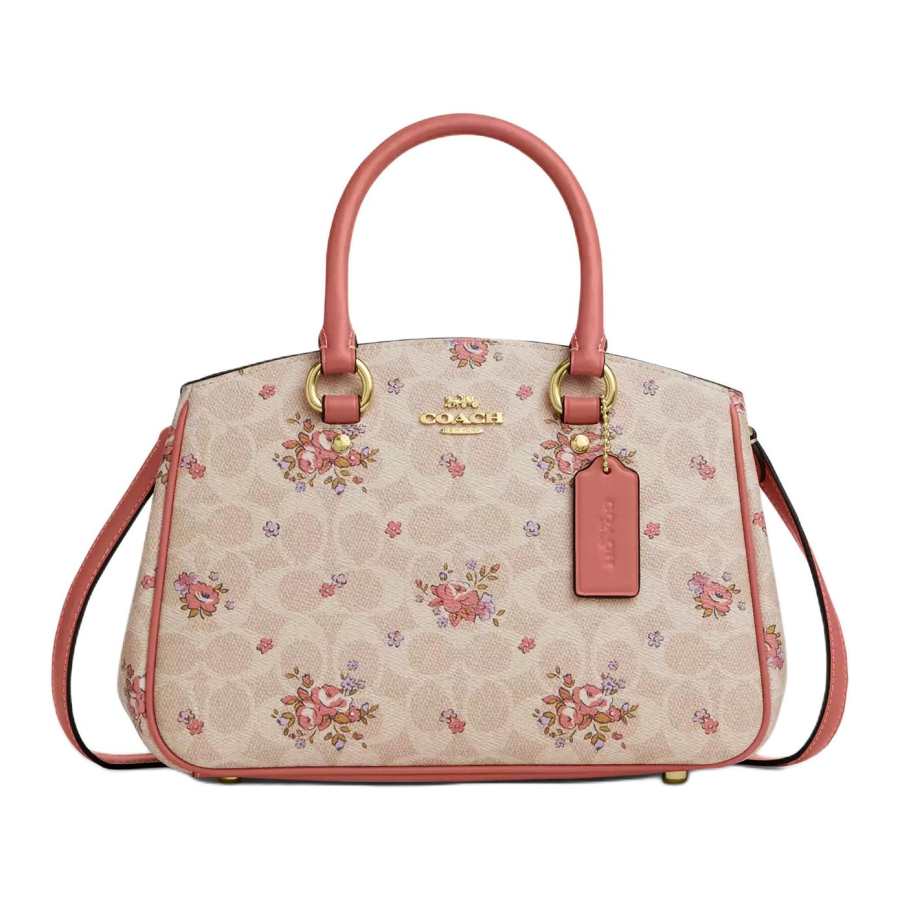 COACH COACH Coated Canvas Handbag Large Women's Multicolor