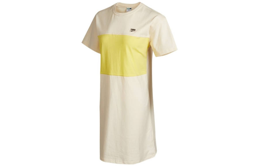 PUMA Downtown Short Sleeved Dress Women's Ecru