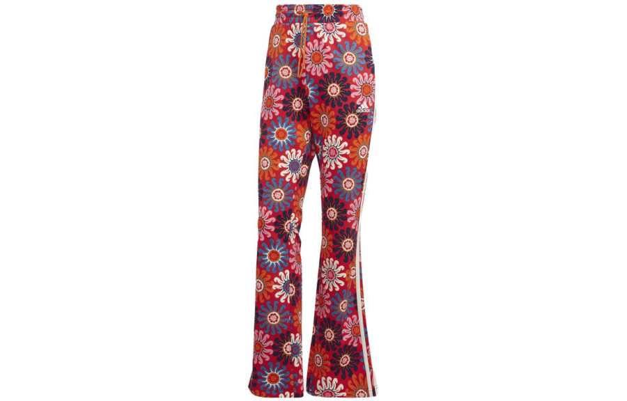 Adidas Adidas FARM Rio Knitted Sweatpants Women's Vibrant Red Moderate Straight Fit Pants