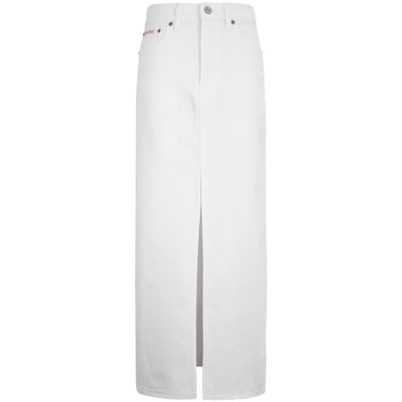 CALVIN KLEIN Denim Skirt Women's Dawn White