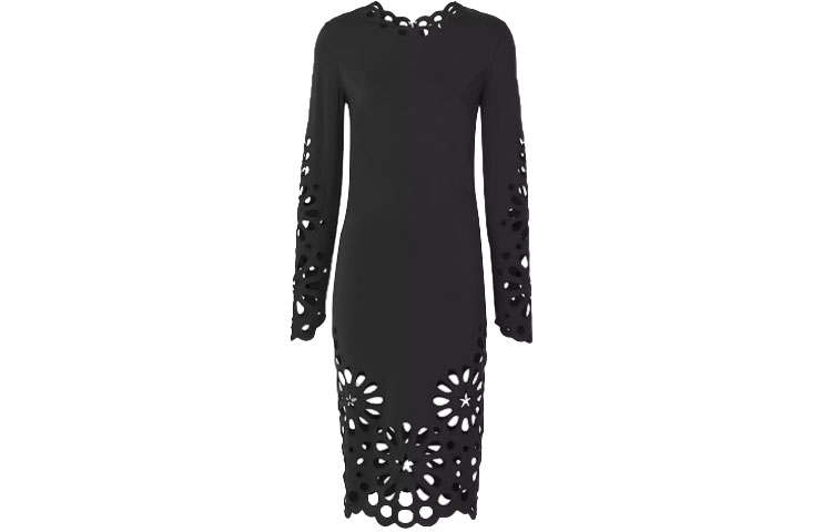Burberry Long Sleeved Dress Women's Black