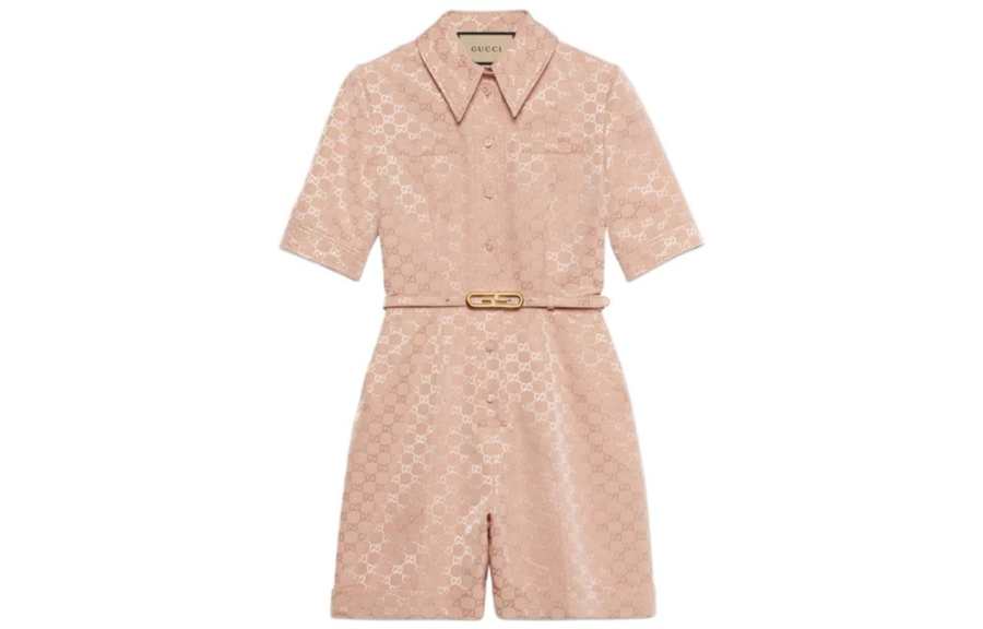 GUCCI 【Previous Season】GG Supreme belted playsuit