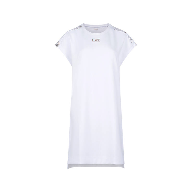 EMPORIO ARMANI EA7 Short Sleeved Dress Women's White