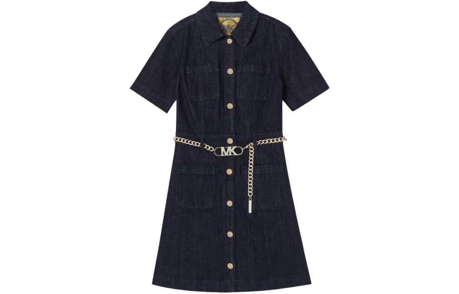 MICHAEL KORS SS23 Denim Dress Women's Indigo