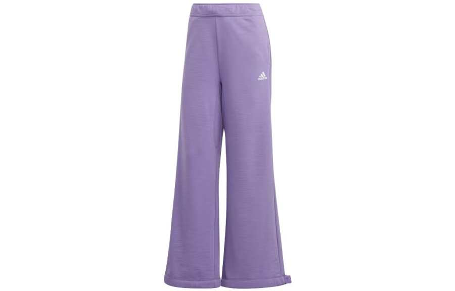 Adidas Adidas Knitted Sweatpants Women's Purple Moderate Straight Fit Pants