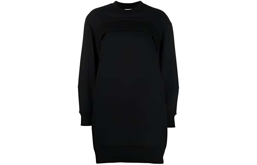 Alexander McQueen SS21 Long Sleeved Dress Women's Black