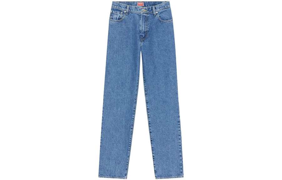 KENZO KENZO Logo-Patch Straight Leg Jeans