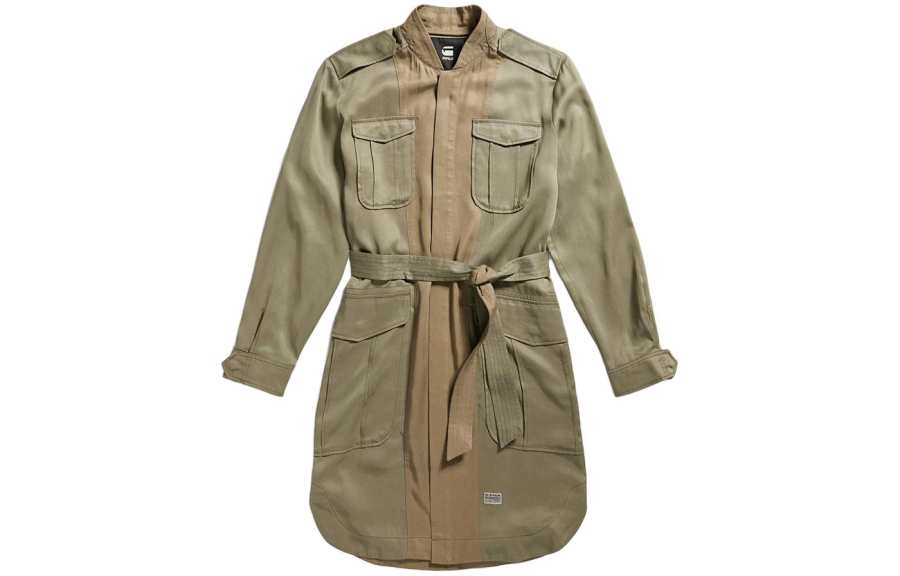 G-STAR RAW G STAR RAW Long Sleeved Dress Women's Khaki Green