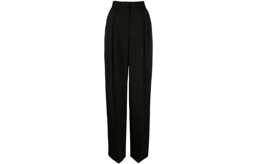 Alexander McQueen Pleat Detailed Wide Leg Pants
