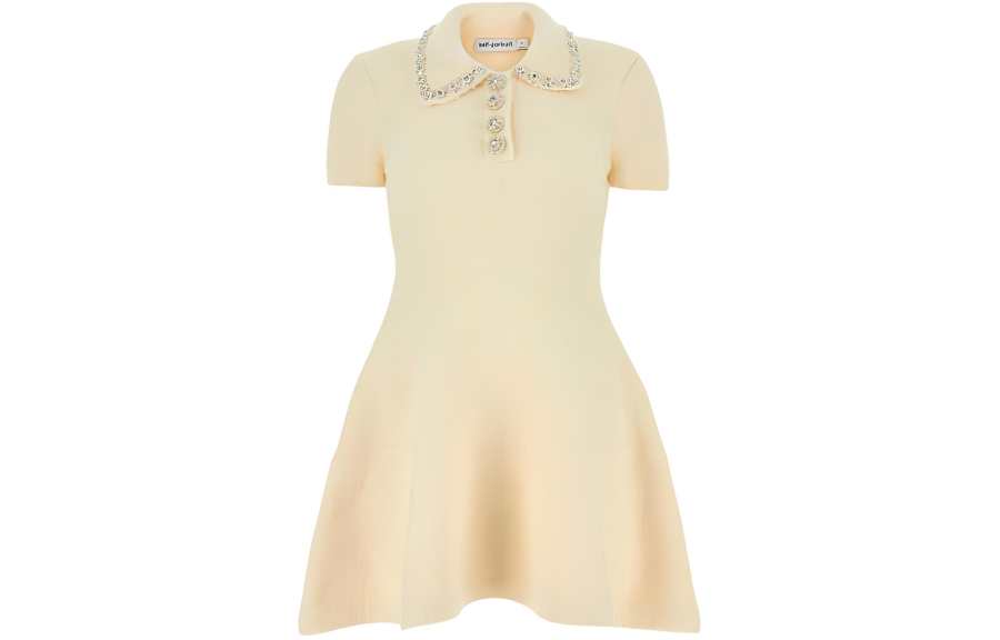 Self-portrait Self portrait Embellished Short Sleeved Dress