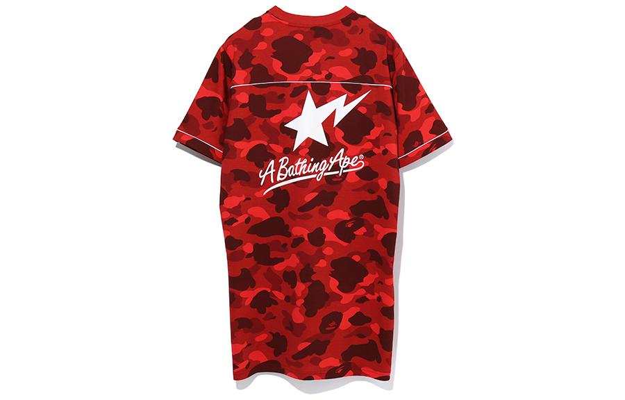 A BATHING APE Bape Color Camo Sta S/S Shirt Red