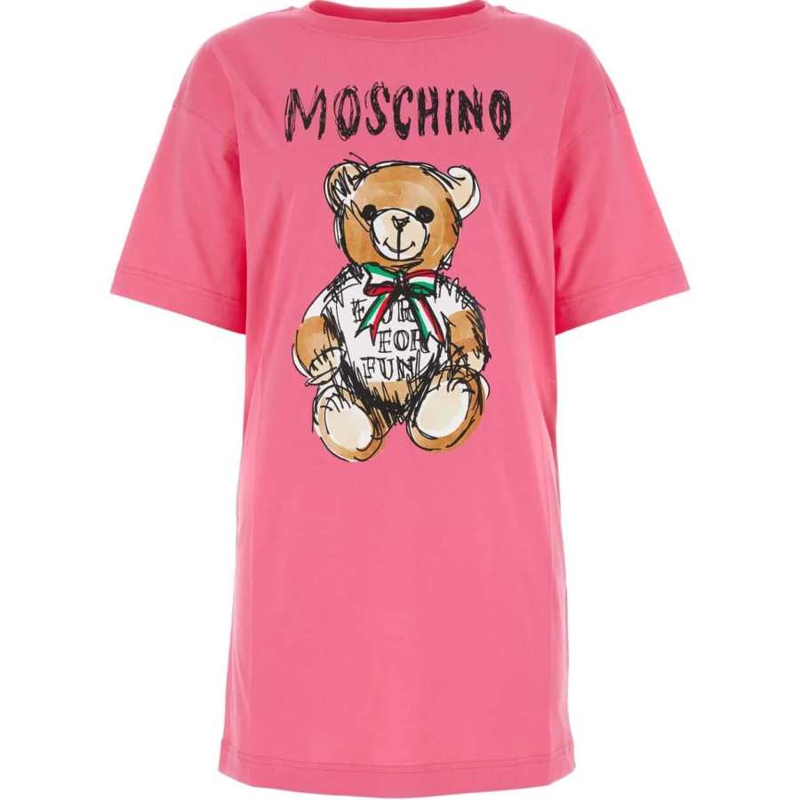 MOSCHINO Short Sleeved Dress Women's Pink
