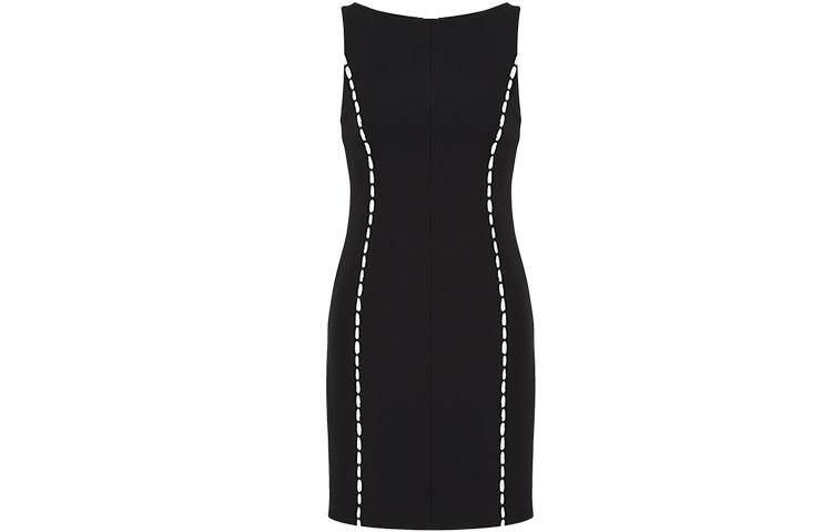 EMPORIO ARMANI SS22 Sleeveless Dress Women's Black