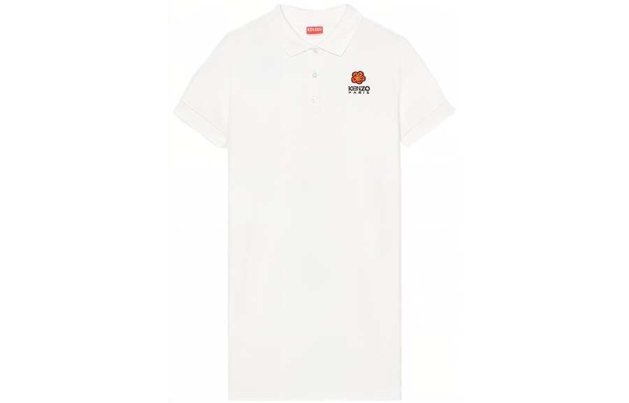 KENZO 【Replicated_PMPrevious Season】embroidered-logo mini polo dress