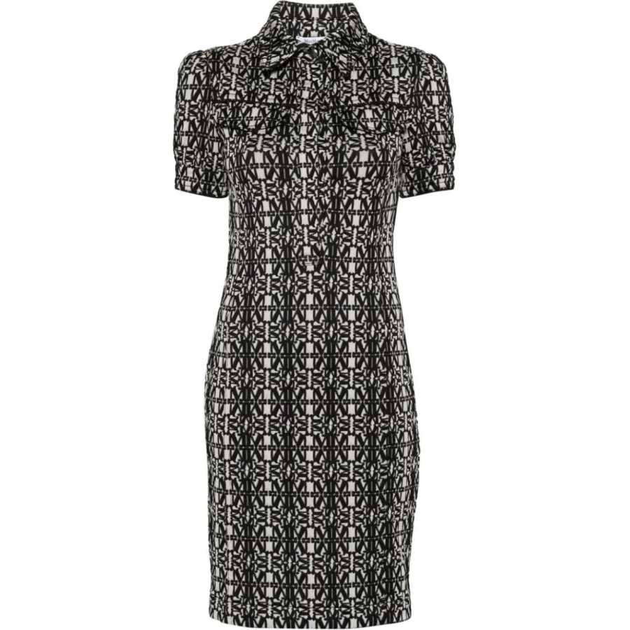 MaxMara Max Mara Cesy Monogram Short Sleeved Dress