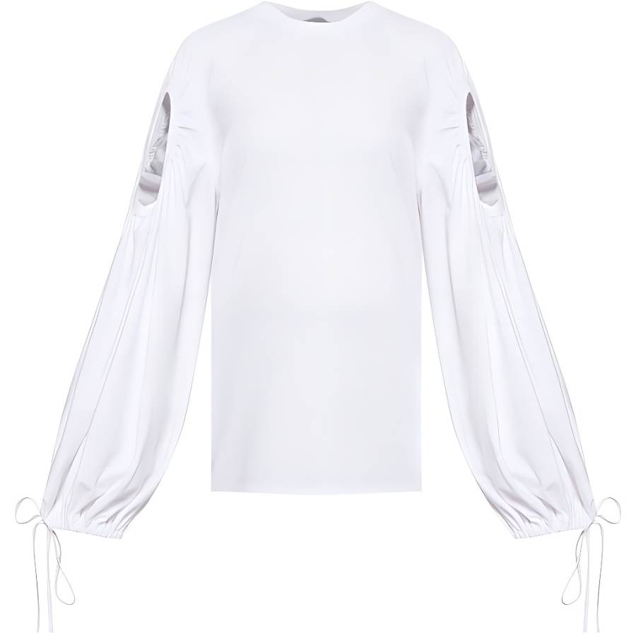 Burberry Puff Sleeve T Shirt Women's White