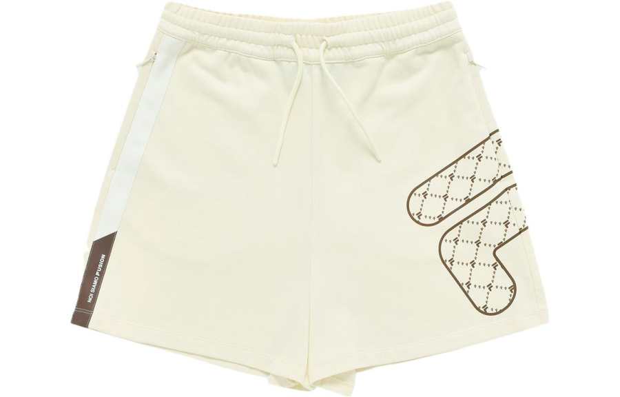 FILA FUSION QR Casual Shorts Women's Antique Inspired Style White Moderate