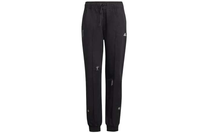 Adidas Adidas Knitted Sweatpants Women's Black Moderate Cuffed Pants