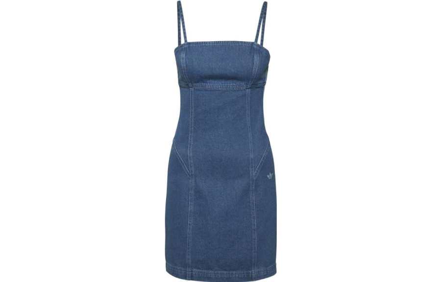 Adidas Originals Hot Girl Collection Slip Dresses Women's Blue Moderate Short
