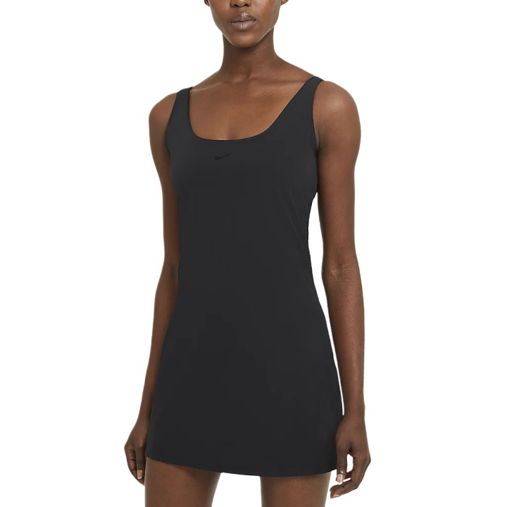 Nike Nike Slip Dresses Women's Black Crew Neck Moderate Extra Short