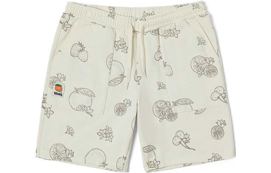 Vans Casual Shorts Women's Vintage White Patterned Print Moderate