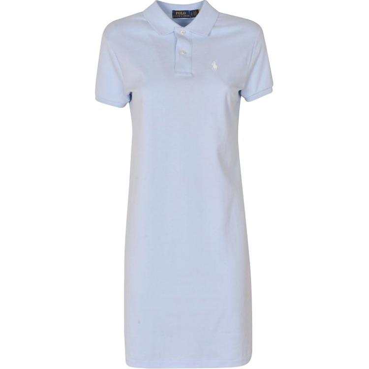 Polo Ralph Lauren Short Sleeved Dress Women's Light Blue