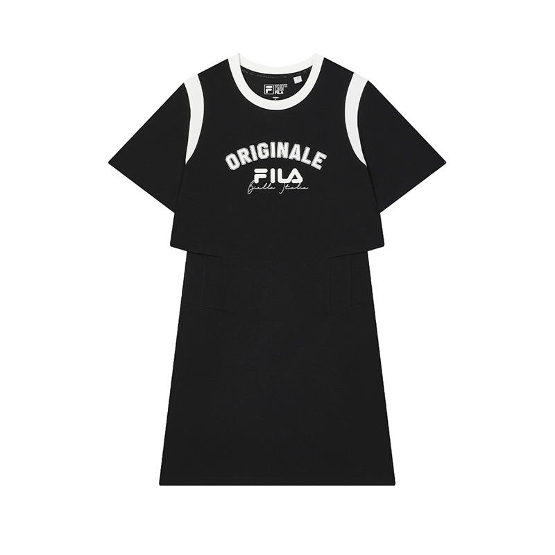 FILA ORIGINALE Short Sleeved Dress Women's Jet Black