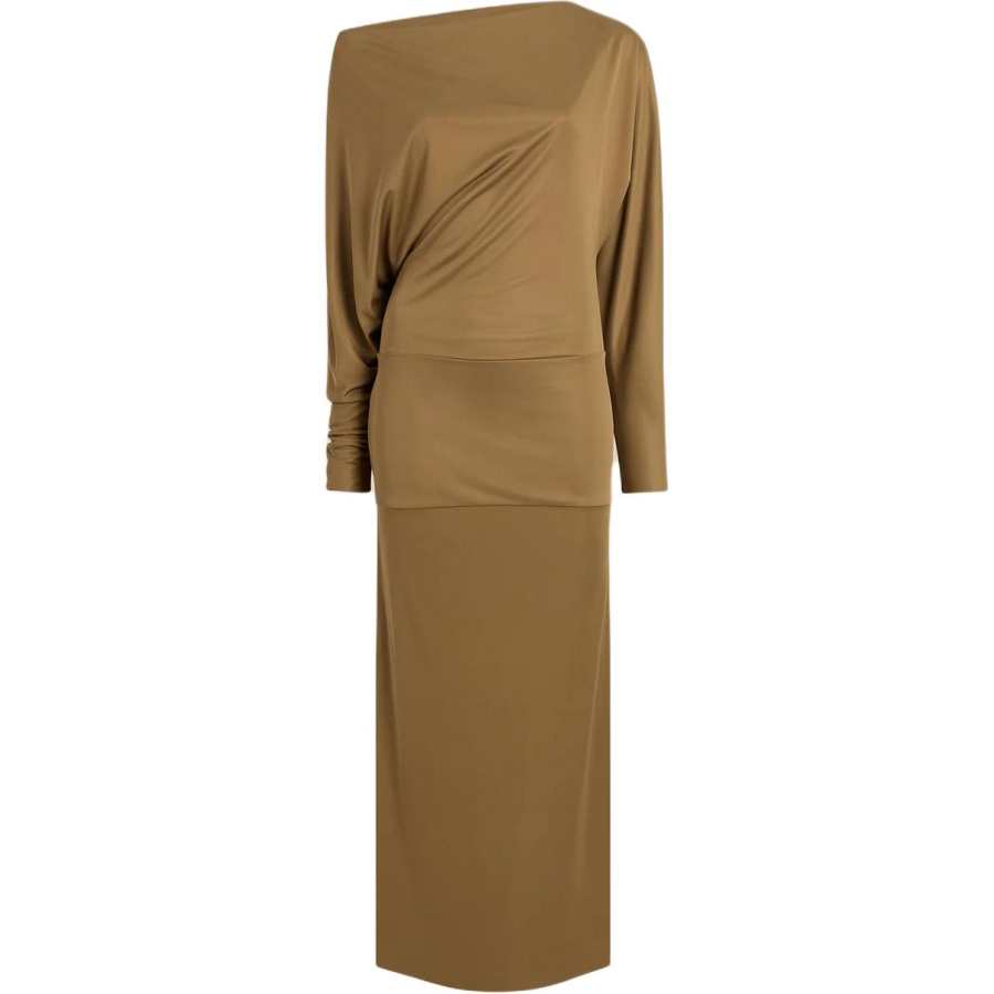 KHAITE Junet Draped Maxi Dress