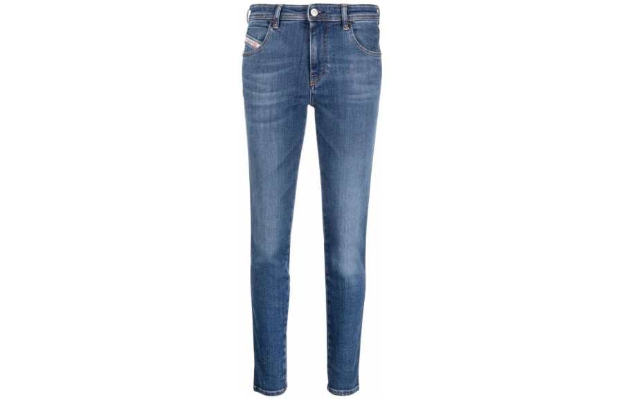 DIESEL Jeans Women's Denim Blue Moderate Tapered Pants