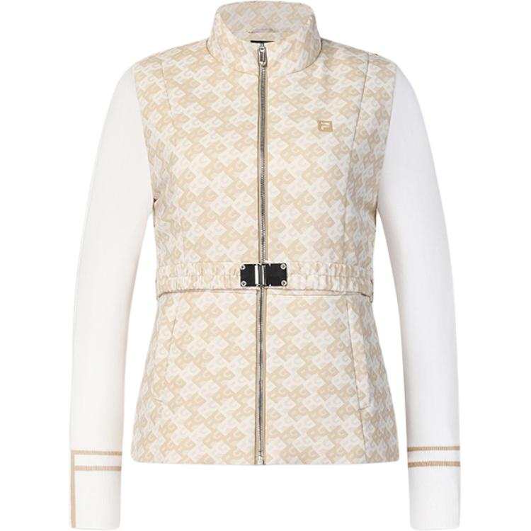 FILA Golf Puffer Jacket Women's Light Khaki Yellow