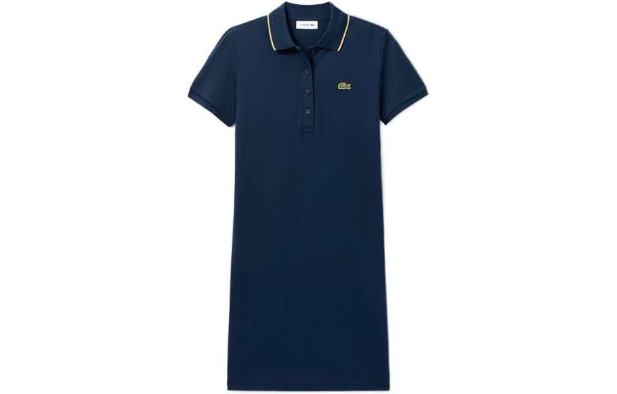 LACOSTE SS22 Dress Women's Navy Blue