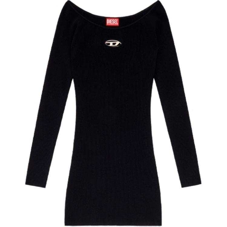 DIESEL M Vera Off The Shoulder Ribbed Knit Dress