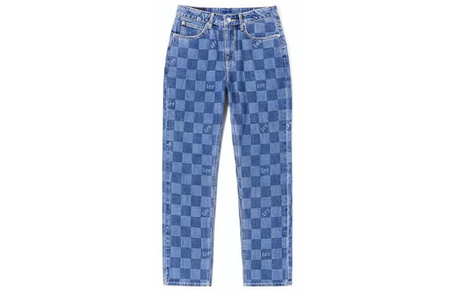 Lee Lee SS23 Jeans Women's Medium Light Blue Moderate Straight Fit Pants