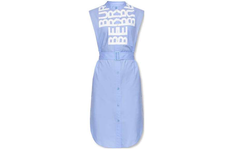 Burberry Logo Print Sleeveless Dress