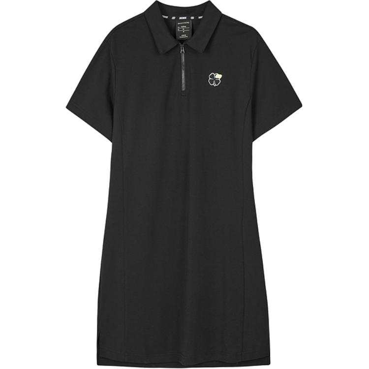 Skechers Colorful Short Sleeved Dress Women's Carbon Black