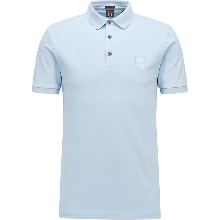 HUGO BOSS 【Replicated_PMPrevious Season】logo-patch polo shirt