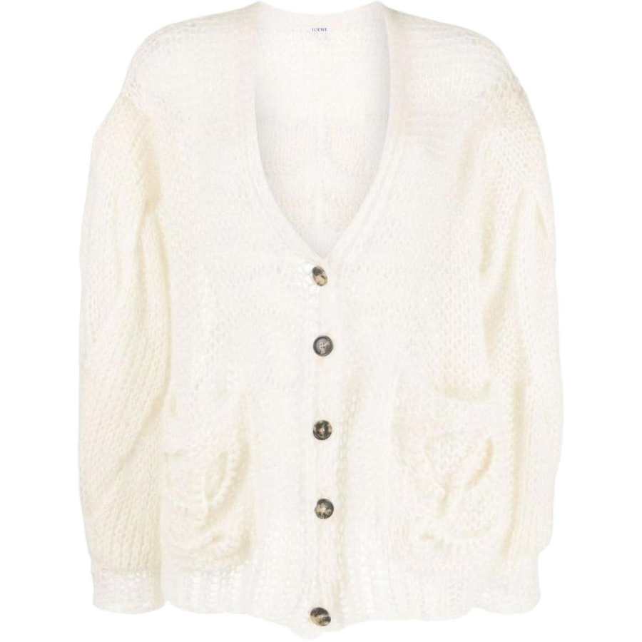 LOEWE LOEWE Logo Cable Knitted Cardigan