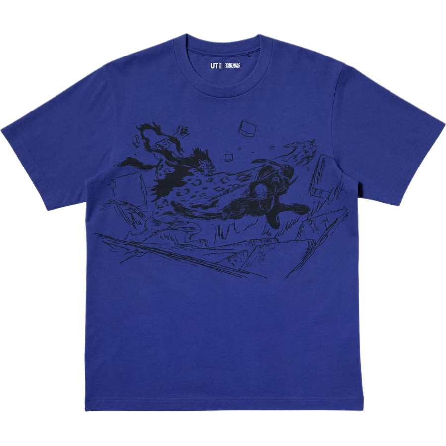 UNIQLO x HAIZEIWANG,LIANMINGKUAN SS25 T Shirt Men's Blue