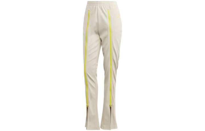 Adidas Adidas Knitted Sweatpants Women's Light Yellow Moderate Flared Pants