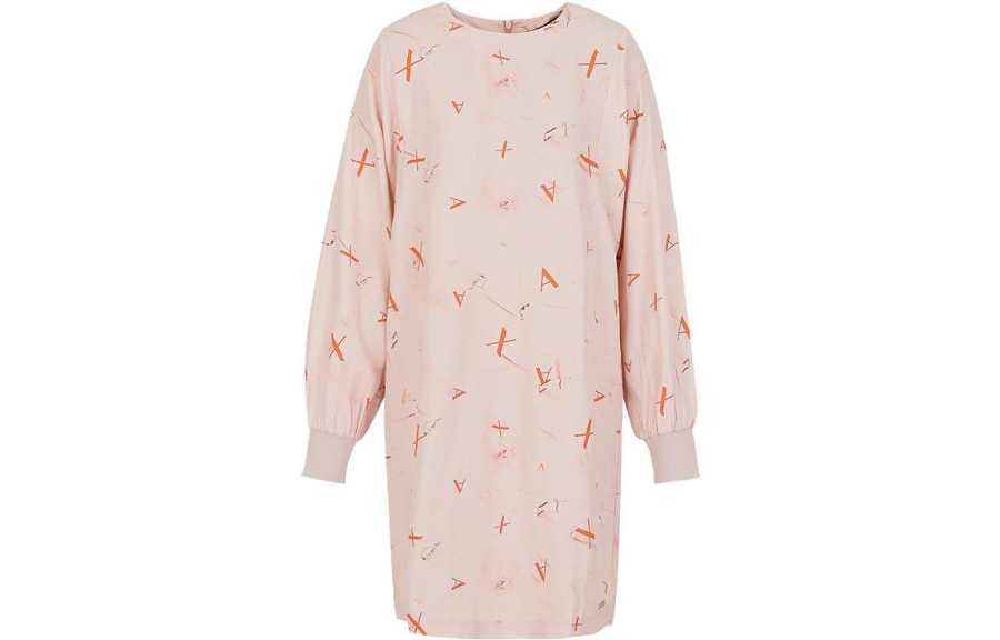 ARMANI EXCHANGE ARMANI EXCHANGEAE FW22 Long Sleeved Dress Women's Pink