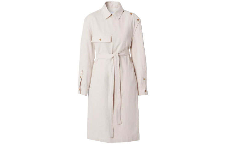 Burberry Long Sleeved Dress Women's Light Umber