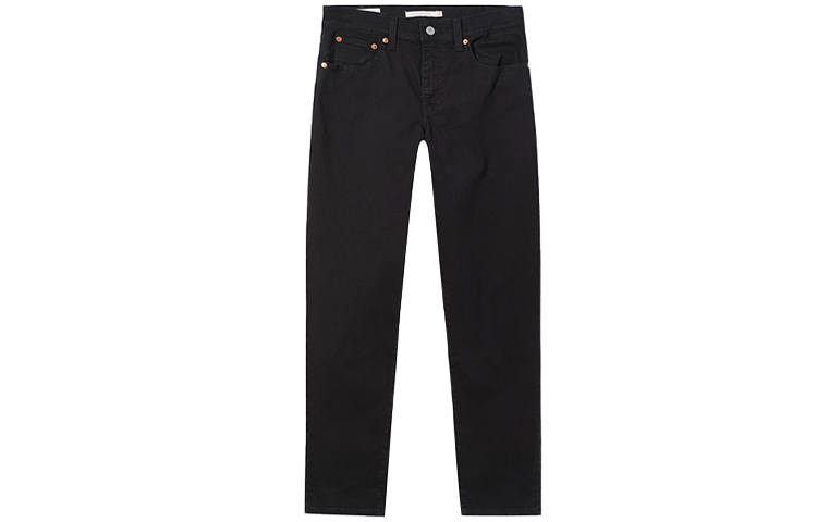 Levis Jeans Women's Black Moderate Straight Fit Pants
