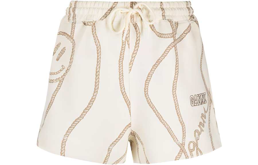 GANNI Casual Shorts Women's Ecru